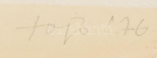 Fajó János (1937-2018): Körmetszés II, 1976. Szitanyomat, papír, jelzett, számozott (7/9). 66,5×49,5...