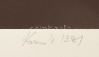 Konok Tamás (1930-2020): Dinamikus struktúrák, 1991. Szitanyomat, papír, jelzett, számozott (22/40)....