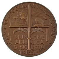 Olaszország / Trieszt 1938. "Az Adriai Biztosító Társulat 100 éves jubileumára" kétoldalas...