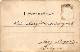 1903 Felsőbánya, Baia Sprie; templomok. Dácsek Péter kiadása / churches (Rb)