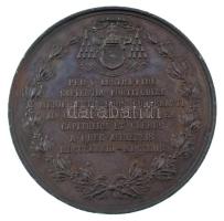 1898. "Samassa József egri érseki székre emelésének 25. évfordulója" kétoldalas bronz emlé...