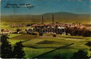 1915 Marosújvár, Uioara, Ocna Mures; Szódagyár. Veress József kiadása / soda factory (EK)