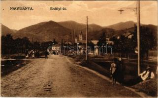 1915 Nagybánya, Baia Mare; Erdélyi út. Kovács Gyula kiadása / street (Rb)