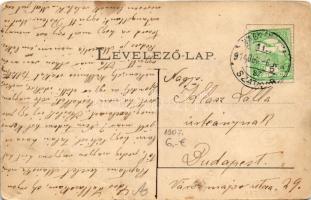 1914 Resicabánya, Resita; fatelep. Ifj. Neff Károly kiadása / lumber yard (EK)