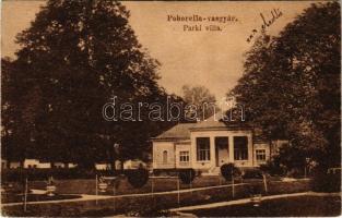 Koháryháza, Pohorella, Pohorelá; Parki villa a vasgyárban. Uthy felvétele / villa in the iron works (factory) (fa)