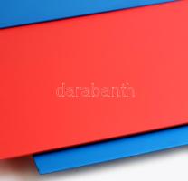 Zalavári József (1955-): Colour dialog XXIII., 2023. Alumínium eloxal. Jelzett a hátoldalán. 56x47 c...