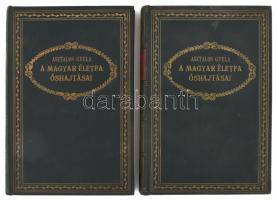 Asztalos Gyula: A magyar életfa őshajtásai. I-II. köt. I. köt.: Első rügyek a magyar nemzet életfáján. II. köt.: Attila népe. Bp.,[1932] ,Szerzői kiadás,(Cegléd, Sárik Gyula-ny.), 192 p. Kiadói aranyozott egészvászon-kötés.