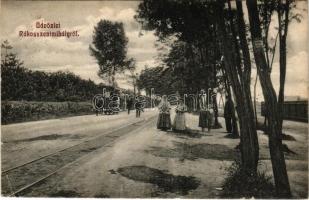 1910 Budapest XVI. Rákosszentmihály, lóvasút (EK)