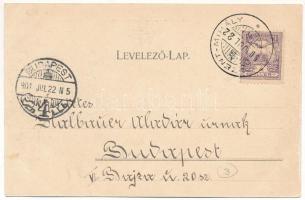 1901 Budapest XVI. Rákosszentmihály, Almásy Pál-telep lóvasút végállomása. Kiszer N. kiadása (EK)