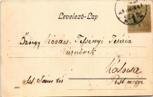 1906 Szeged, Grand Hotel Tisza szálloda, lóvasút