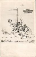 1935 Der Zukunfts Funker / German military art postcard, soldier with radio (EK)