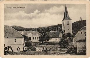 Nagytalmács, Talmesch, Talmaciu; Fő tér, vízimalom, templom. Joseph Briegel / main square, church, mill (EK)