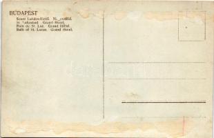 Budapest II. Szent Lukács fürdő, Nagyszálló. Csiky Foto. (ragasztónyom / glue marks)