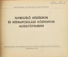 Távbeszélő készülékek és kézikapcsolású központok rajzgyűjteménye. Összeáll.: Iványi Gábor, Tar Sándor, Tóth László. Közlekedés- és Postaügyi Minisztérium. Bp., 1955, KÖZDOK, 128 p. Kiadói egészvászon-kötés, kissé kopott borítóval. Megjelent 1050 példányban.