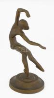Jelzés nélkül: Kerényi Jenő: Art deco táncos. Réz szobor. 28 cm
