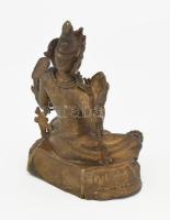 Bronz Tara Buddha szobor. m: 16 cm