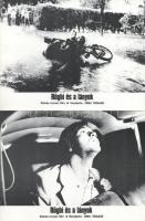 cca 1989 előtt készült, ,,Rögbi és a lányok" című román film jelenetei és szereplői, 10 db produkciós filmfotó (vitrinfotó, lobbyfotó) nyomdatechnikával sokszorosítva kartonpapírra, egyoldalas nyomással, a használatból eredő (esetleges) kisebb hibákkal, 18x24 cm