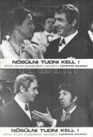 cca 1989 előtt készült, ,,Nősülni tudni kell" című szovjet film jelenetei és szereplői, 16 db v...