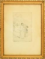 Magyar Mannheimer Gusztáv (1859-1937) - Prihoda István (1891-1956): Capri szigetén. Rézkarc, papír, ...