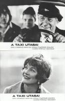 cca 1989 előtt készült, ,,A taxi utasai" című szovjet film jelenetei és szereplői, 17 db vintage produkciós filmfotó (vitrinfotó, lobbyfotó) ezüst zselatinos fotópapíron, a használatból eredő (esetleges) kisebb hibákkal, 18x24 cm