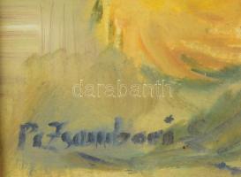 Póka Zsombori Erzsébet (1913-1997): Csendélet. Akvarell, papír, jelzett. Üvegezett fakeretben. 48x62...