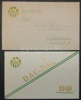1947 Dorogi Athlétikai Club meghívó és levélboríték