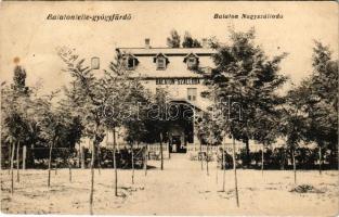 1924 Balatonlelle-gyógyfürdő, Balaton Nagyszálloda, Suba Berenc kiadása (fl)