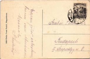 Magyaralmás, Római katolikus templom, utca. Freud Rudolf kiadása (EK)