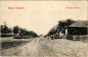 1913 Tereske, Fő utca, Posta (gyűrődések / creases)