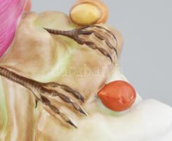 Herendi madár. Jelzett, kézzel festett, hibátlan, certifikáttal, dobozában, m: 14,5 cm