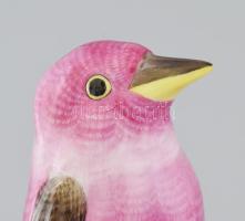 Herendi madár. Jelzett, kézzel festett, hibátlan, certifikáttal, dobozában, m: 14,5 cm