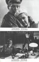 cca 1989 előtt készült, ,,Apáról fiúra" című szovjet film jelenetei és szereplői, 19 db vintage...