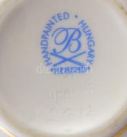 Herendi Rothschild mintát utánzó kézzel festett bonbonier, Herendből származó, de nem Herendi jelzés...