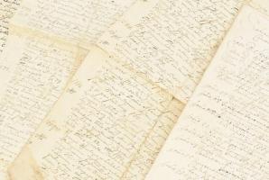 cca 1700 A régi Bars megyei nagyendrédi és födémesi Szobonya család oklevélkivonatai az 1300-s évekt...