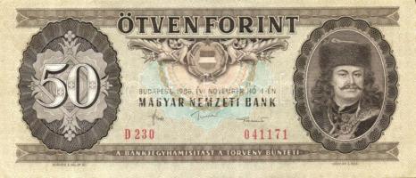 1986-89. 50Ft (12x) T:II+,II