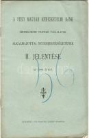 1910 A Pesti Magyar Kereskedelmi Bank érdekkörébe tartozó vállalatok alkalmazottai nyugdíjegyesületének jelentése az 1909 évről; Kertész József nyomása