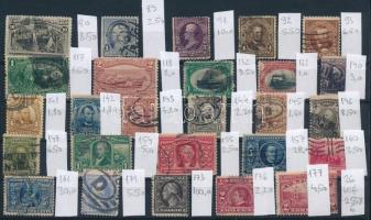 USA 1893-1909 26 klf bélyeg / 26 stamps (Mi EUR 255,8)