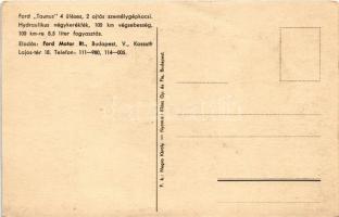 Ford Taurus 4 üléses, 2 ajtós személygépkocsi. Ford Motor Rt., Budapest, Kossuth Lajos tér 18. - rek...