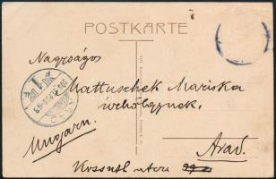 1906 Barabás Béla (1855-1934) országgyűlési képviselő, Arad későbbi főispánjának autográf sorai és a...