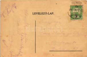 1910 Pécel, Péczel; A máv. gépgyári munkások irodalmi és önművelődési körének nyári mulatsága. Art N...