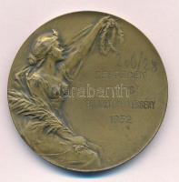 1932. "Debrecen 'HOTIS' galamblövő verseny 1932" bronz díjérem (50mm) T:XF kis ph.