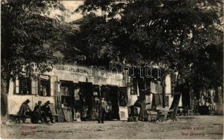 Asanja, Rue primaire / Fő utca, Nedeljko Andelkovic üzlete és saját kiadása / main street, shop