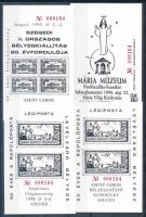 1998 Szegedi II. Országos Bélyegkiállítás 80. évfordulójára feketenyomat emlékív garnitúra Kajak-kenu Világbajnokság RR!