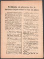 1944.XII.29 össz. 5 db II. világháborús, a szovjetek által terjesztett kétoldalas röplap a budapesti...