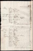 1756 Ugocsa megyei nemesek személyösszeírása. Repartitio. helyiségenkénti külön felsorolással. 6 beí...