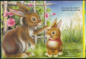 Nyuszi-mese. (Leporellószerű képeskönyv). Pécs, é.n., Alexandra. Kiadói keménytáblás kötés