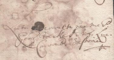 1729 Latin és magyar ny. levél, Farkas György aláírásával, Borbély Mihály ügyeiről, szakadásokkal