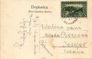 1907 Bugojno, Pozdrav iz Bugojna, Kat. crkva, Vila elsa i kloster mil restara / Catholic church, vil...