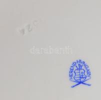 Herendi Viktória mintás lapos tányér. Kézzel festett, jelzett, hibátlan d:26 cm