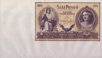 1943. 100P "Szálasi" széles jobb és alsó ívszéllel T:I